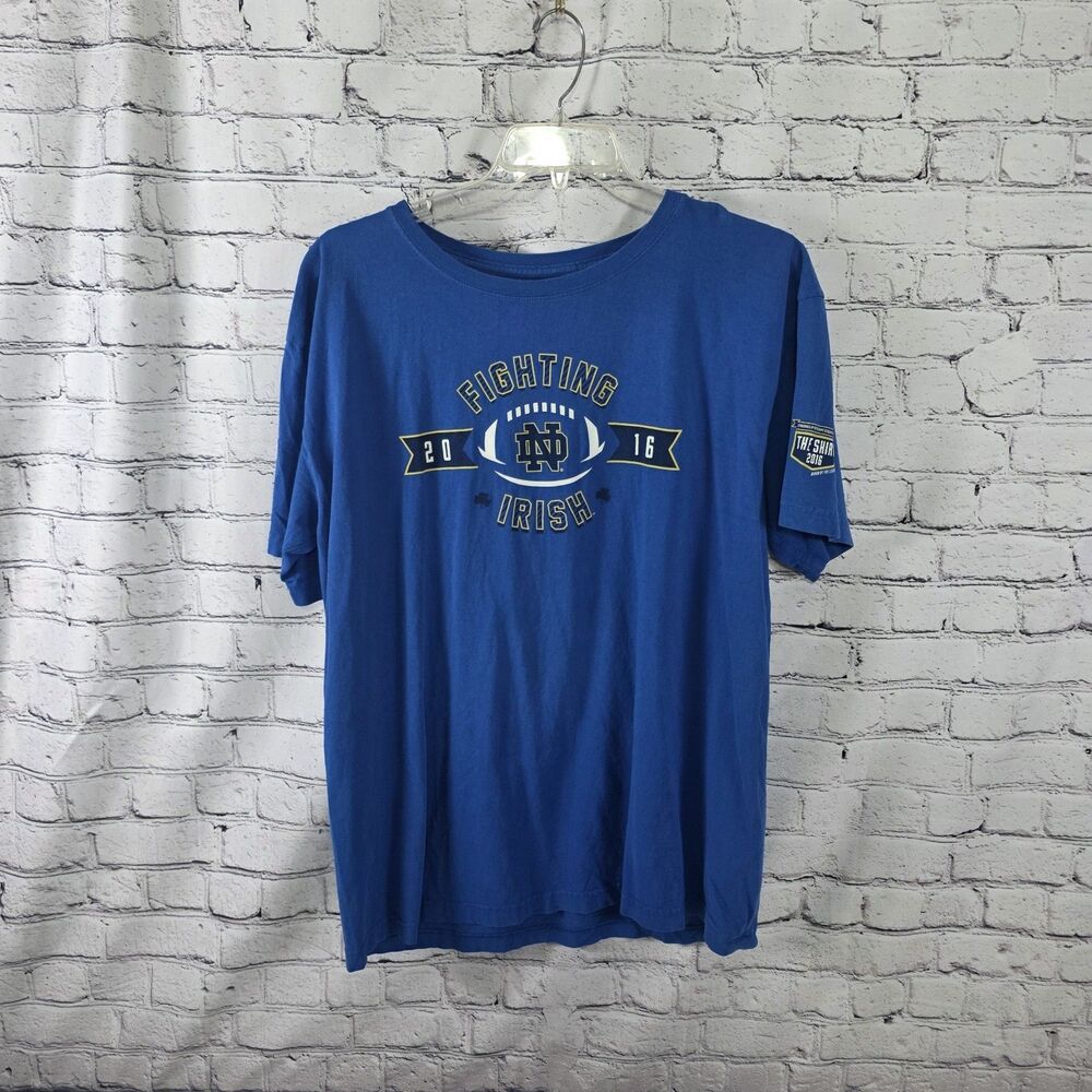 Notre Dame Fighting Irish 2016 Mens XL Blue NCAA Football The Shirt
